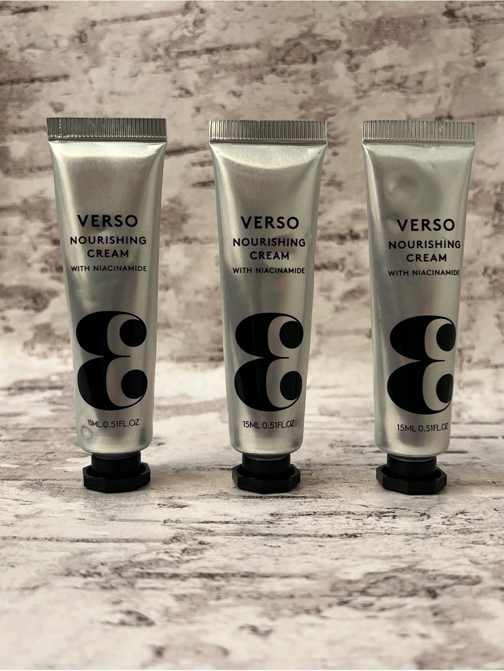 Verso Nourishing Cream with Niacinamide | Set of 3 | Deluxe Travel Size | New